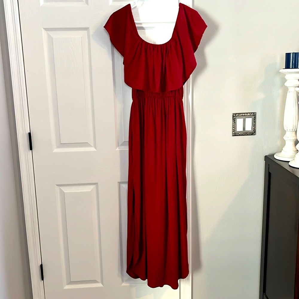 Women’s maxi dress, wine/burgundy, size XL